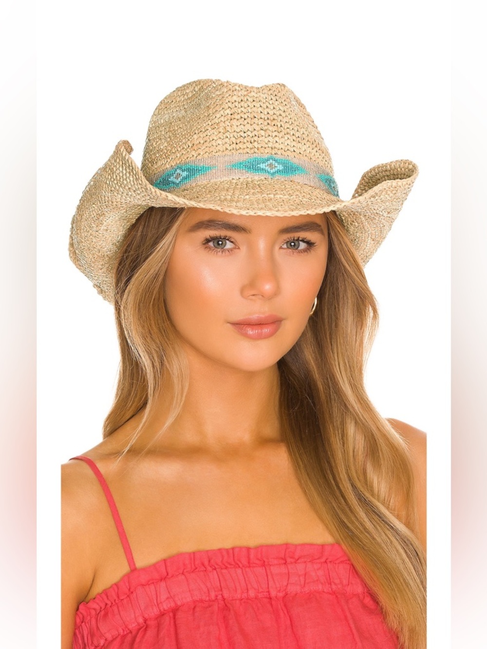 WOMEN’S NIKKI BEACH BLUE JAYE HAT IN NATURAL - ONE SZ